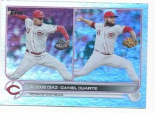 ALEXIS DIAZ DANIEL DUARTE 2022 TOPPS UPDATE SERIES #US135 CINCINNATI REDS MINT