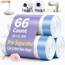 66 Count 26x11.8 Cat Litter Box Bags Liners For Automatic Cat Litter Box 66 Count 26x11.8 Cat Litter Box Bags Liners For Automatic Cat Litter Box