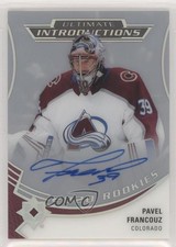 2020-21 Upper Deck Ultimate Collection Introductions Pavel Francouz Auto 0qw6