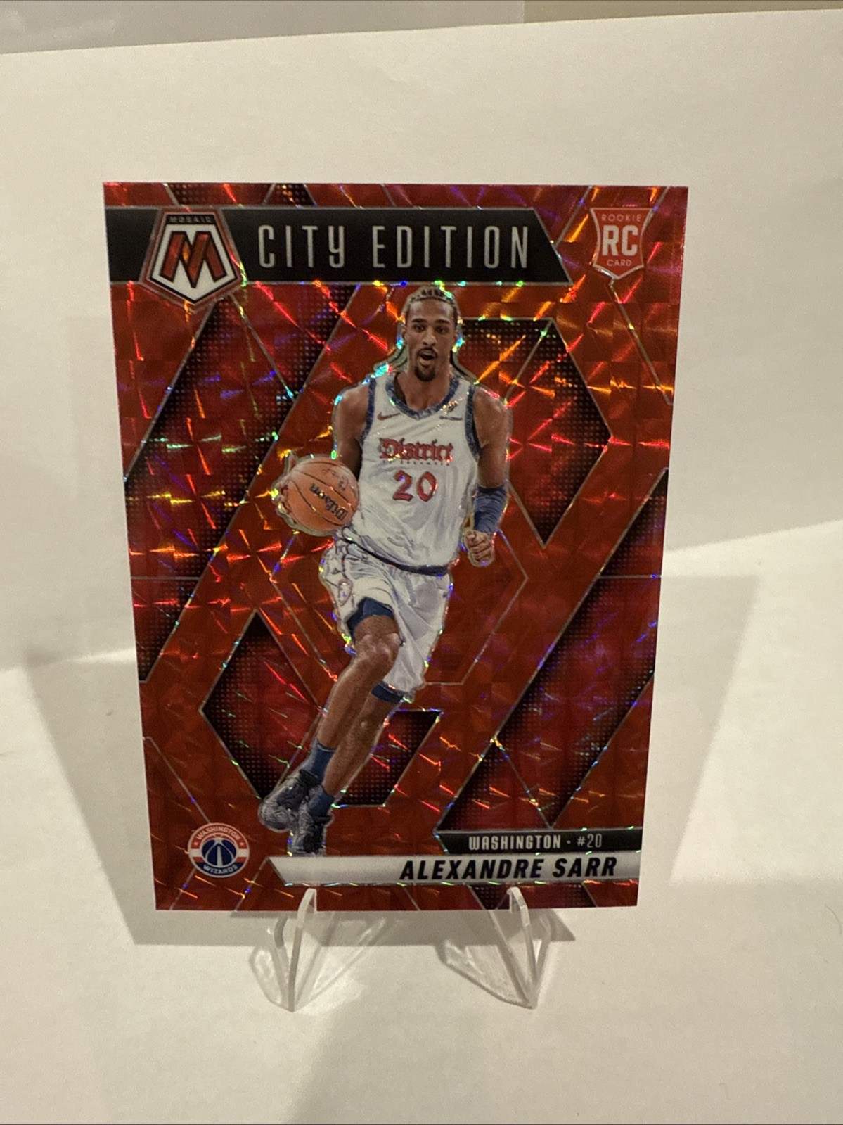 ALEXANDRE SARR 2024-25 MOSAIC CITY EDITION ROOKIE RED PRIZM RC