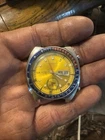 Seiko 6139-6000 Speed-Timer Vintage Chronograph "Pogue" Yellow Dial Pepsi Japan