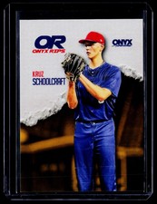 2025 Onyx Rips #/25 Yellow Kruz Schoolcraft Paper rare ssp
