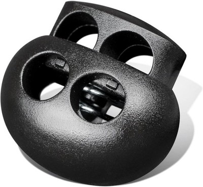 Durable POM Plastic Cord Lock End Toggles - 10 Black Units for All Drawstrings