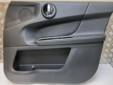 MINI F60 Countryman 2019 Black Leather Right Front Door Card Trim Panel 7476512