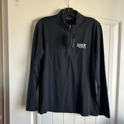 Travis Mathew Pullover Adult Medium Black NWT Crestview 1/4 Zip Golf Performance