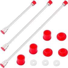 3 Pack Airless Sprayer Gun Tip Extension with Red Guard, Airless Paint Spray Ext