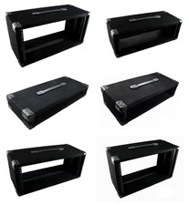 USA Made PROCRAFT 9" Deep Rack Case in Black Carpet Wrap - Top Handle w/ Rack Sc