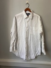 Polo Ralph Lauren Dress Shirt Mens 17 32/33 White Andrew Pinpoint Oxford
