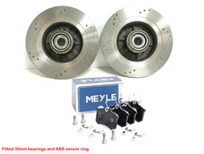 FOR RENUALT CLIO 2.0 SPORT MK3 197 200 BHP 06- REAR DRILLED DISCS & MEYLE  PADS
