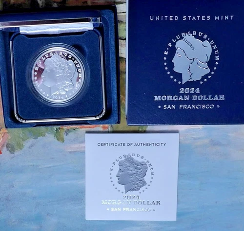 2024-S $1 Proof Morgan Silver Dollar Coin with OGP & COA - Item #24XF