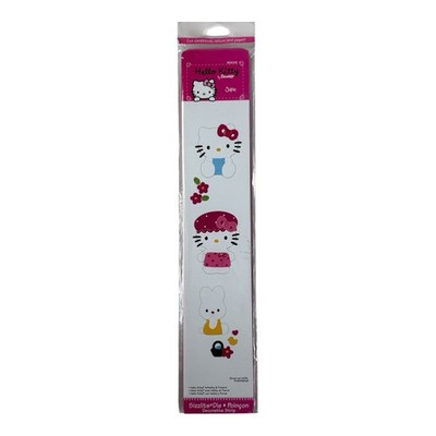 Sizzling Sizzlits Die Hello Kitty Decorative Strip HK w/ Kathy & Flowers