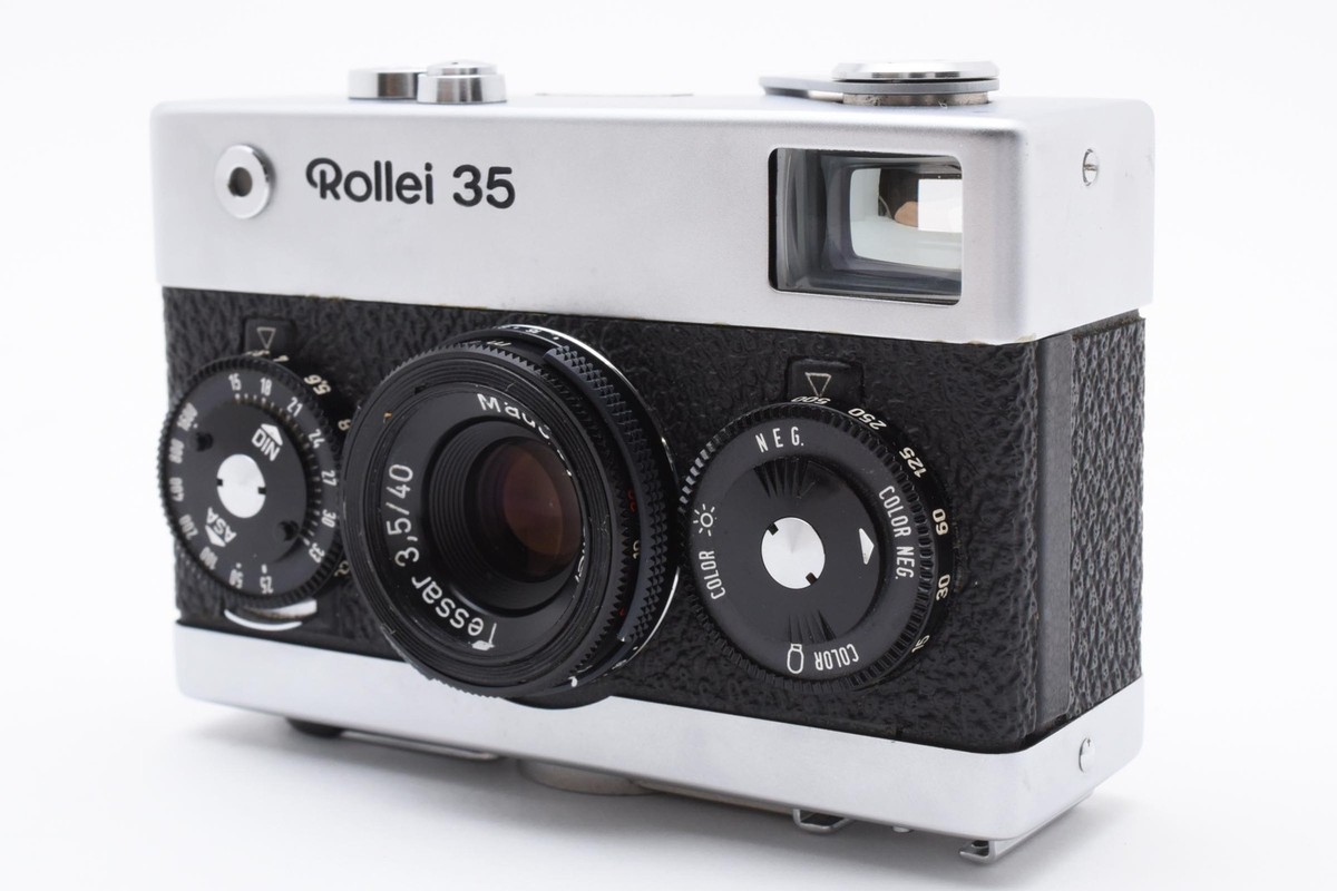 MINT+++] Rollei 35 Tessar 40mm f/3.5 Silver Film Camera From