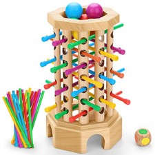 Montessori Wooden Board Game for Kids 3-6 Years - Educational Learning Toy wi...