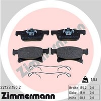 Bremsbelagsatz Scheibenbremse Zimmermann 22123.180.2 FüR Opel Corsa Adam 22123