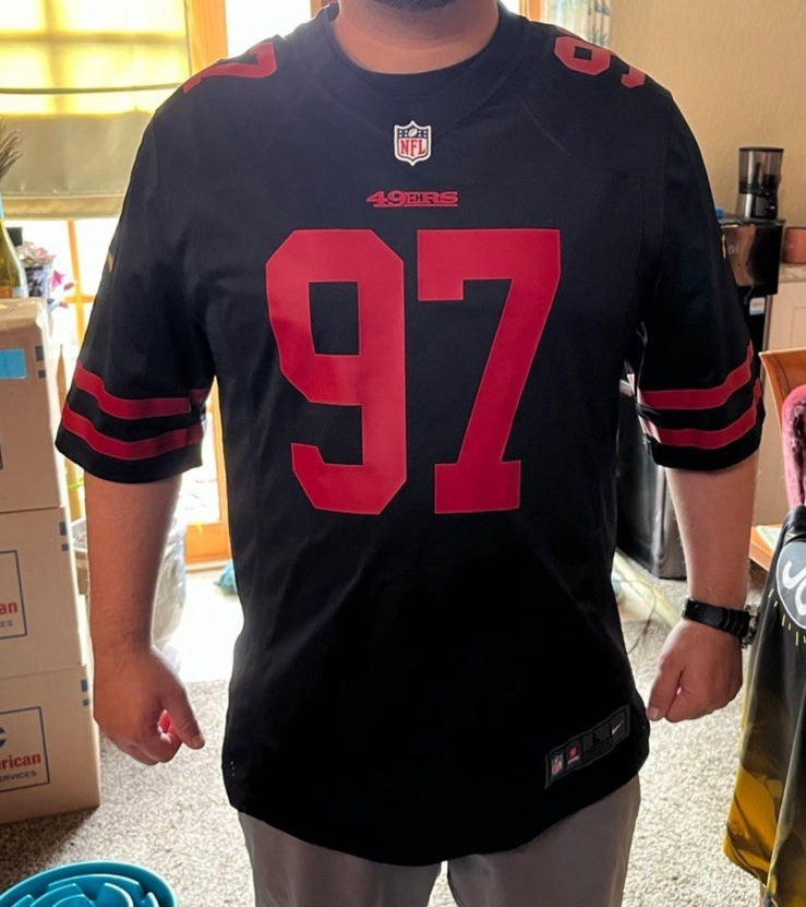 San Francisco 49ers Nick Bosa Black Jersey Size XL | eBay