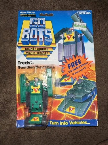 Treds Guardian Robot Tank Gobots 1985 Tonka Action Figure NEW SEALED No Sticker
