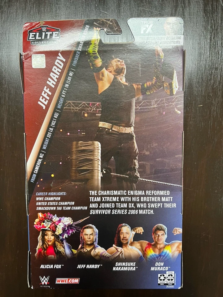 Mattel WWE Elite Survivor Series Jeff Hardy Action Figure - Image 2 of 2