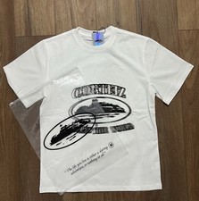 Corteiz Blurry Mens T-Shirt In White - Size Medium