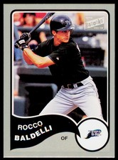 2003 Bazooka Rocco Baldelli 231 Silver Tampa Bay Devil Rays