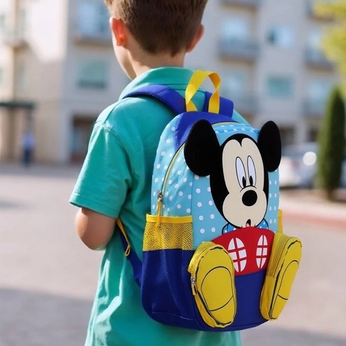 Disney Kids Minnie Mouse Backpack Pink Girls School Bag School Satchel - Picture 5 of 8