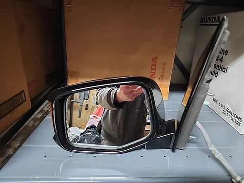 2011 2012 2013 Honda Odyssey Driver Side Mirror  With Turn Signal NH 707 Black