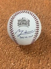 Ben Zobrist Signed Auto 2016 World Series Baseball w 2016 WS MVP Beckett BAS COA