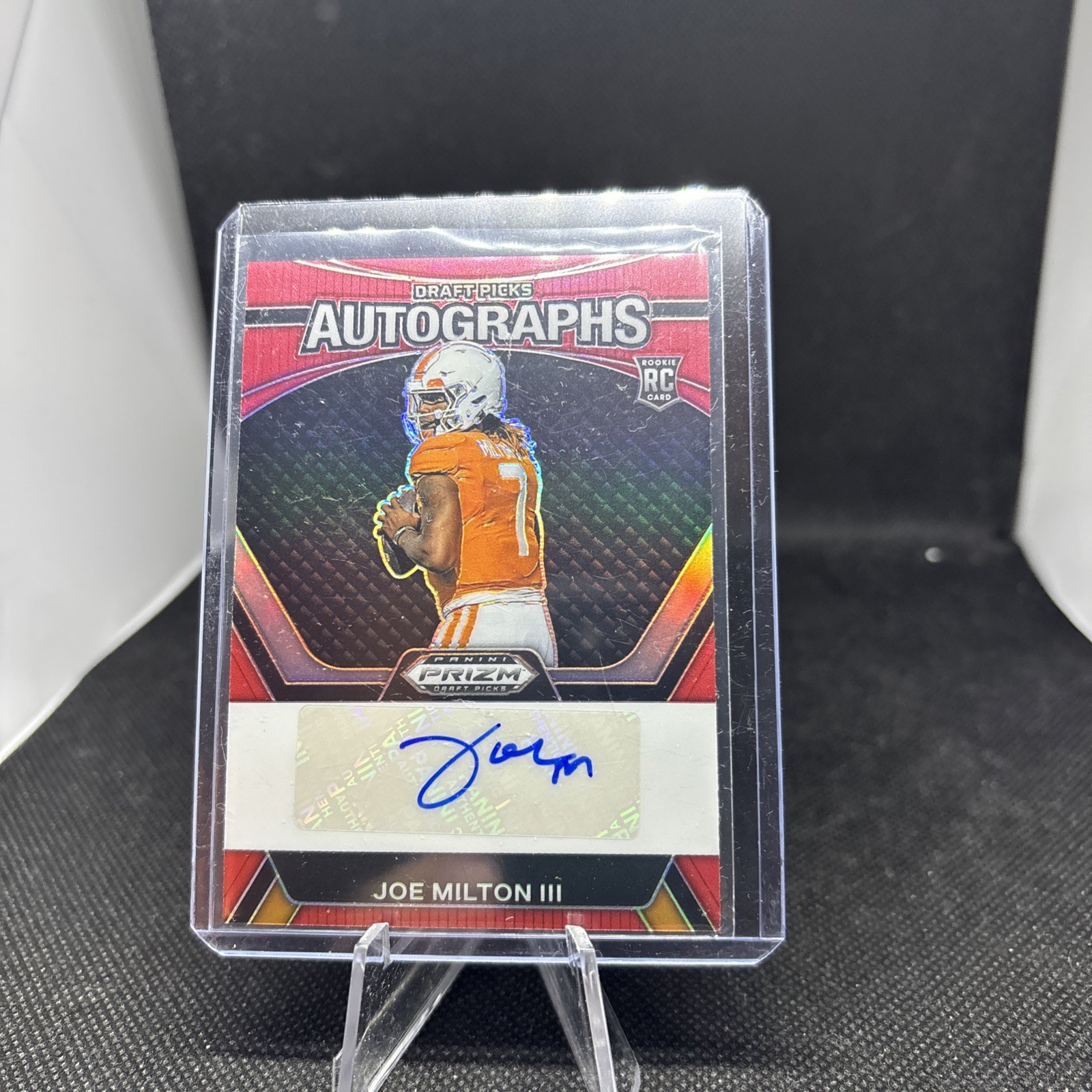 2024 Panini Prizm Joe Milton III Draft Picks Auto Red /199