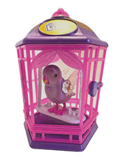 Little Live Pets Talking Singing Bird With Pink And Purple Cage Interactive