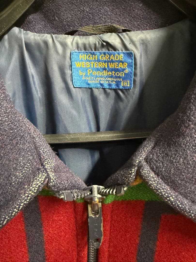 Pendleton 90s Wool Jacket Native Pattern Made in … - image 3