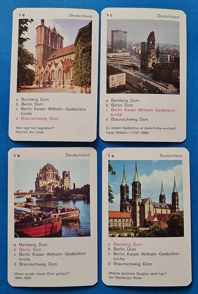 Auténticas cartas de cuarteto religioso de iglesias y catedrales Joker Alemania Foto 2 de 4