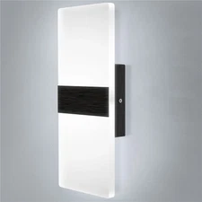 Modern Wall Sconce 12W LED Wall Lights Indoor Wall Lamp Bedroom Wall Mounted