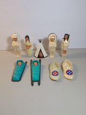 Vintage 1950s St. Labre Indian School Native American Cellulord Dolls - Lot