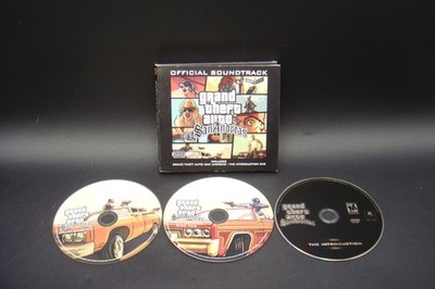 Grand Theft Auto: San Andreas Official Soundtrack 3-Disc Set 2 CDs GTA Intro DVD