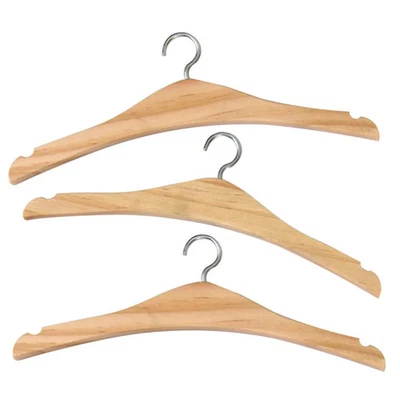 EGMONT TOYS Kleiderbügel aus Holz für Puppensachen, 6 Stück, 18 cm