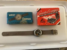 RARE 1960's Vintage Diving Wrist Compass Skindiving Aqualung & 2 others