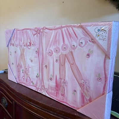 Canvas wall art ballet two (2) 12''X12'' Colleen Karis design 