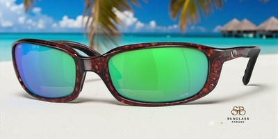 COSTA 6S7001 000206 Brine Tortoise Green Mirror Polarized 59mm Men's Reader 2.5