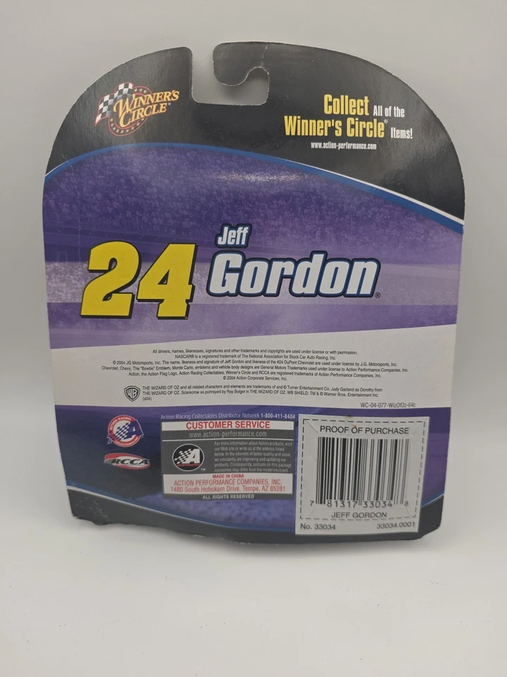 2004 Winners Circle Wizard of OZ Jeff Gordon Die Cast - Image 3 of 3