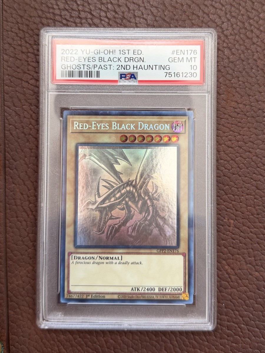 PSA 10 - 1st Ed Red Eyes Black Dragon GFP2-EN176 Ghost Rare - (Pop