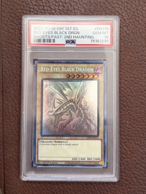 PSA 10 - 1st Ed Red Eyes Black Dragon GFP2-EN176 Ghost Rare - (Pop