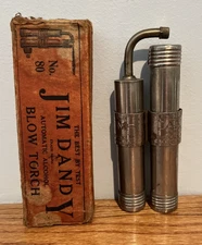 JIM DANDY No. 80 Automatic Alcohol Blow Torch with Box Vintage Tool