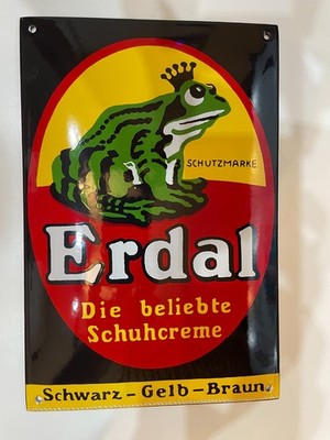   Erdal Blechschild   Die beliebte Schuhcreme   Retro Werbeschild   20 x 30 cm