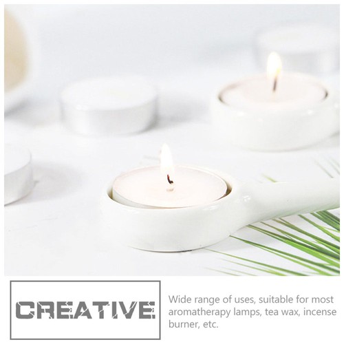 Candelabro 4 piezas Candelabro Plato Candelabro Cerámica Tealight - Imagen 2 de 12