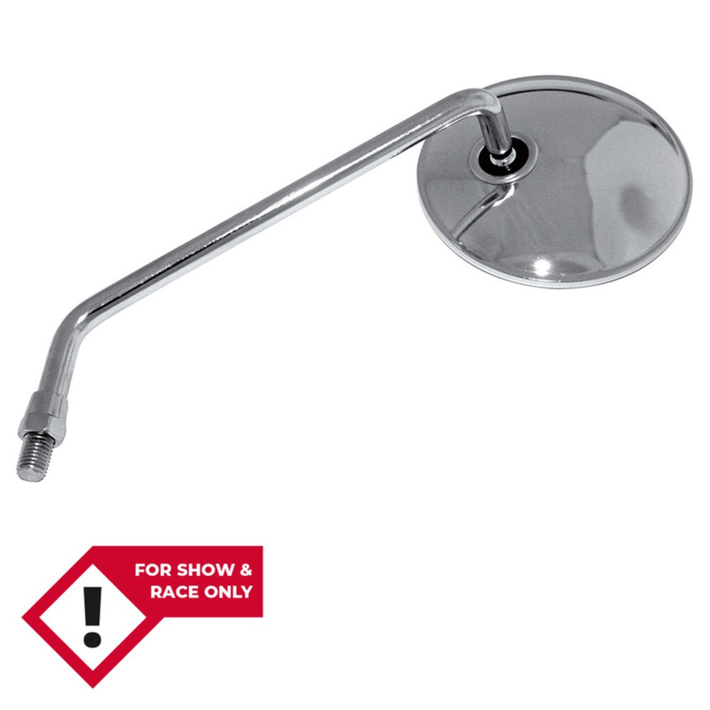 Highsider Smart M10X1.25 Chrome Handlebar Mirror For Motorcycle Parts