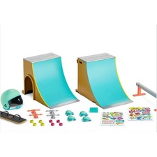 American Girl Truly Me Skate Park Set FRP78 Skateboard Rampa Casco Almohadillas 2018