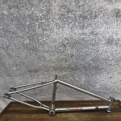 Vintage Raleigh Racing BMX Frame Steel 80s Old School 20in Silver