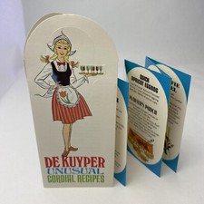 Vtg De Kuyper Unus Cordial Recipes Dutch Girl...