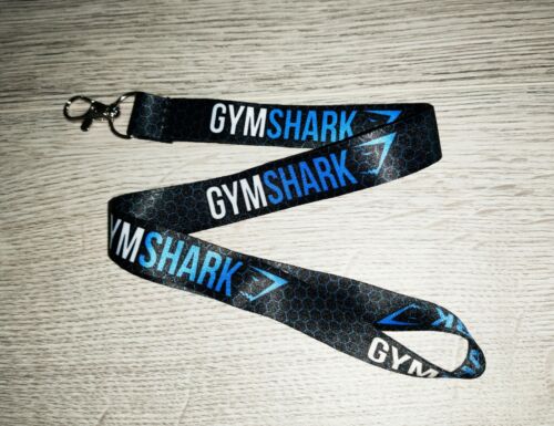 5X GYM SHARK FITNESS MUSCLE BODY WEIGHT LIFTING Lanyard Neck Strap keyring - Afbeelding 1 van 1