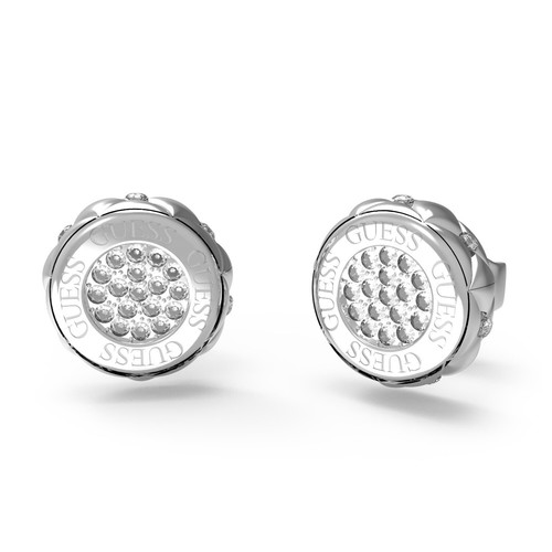 GUESS Schmuck Damen-Ohrringe Ohrstecker Matelasse Pave JUBE04595JWRHT-U