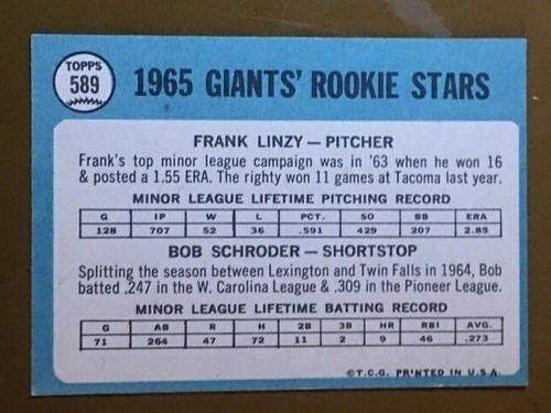 1965 Topps Baseball Singoli - Scegli la tua carta -- 371-598 -- numeri alti - Foto 339 di 357
